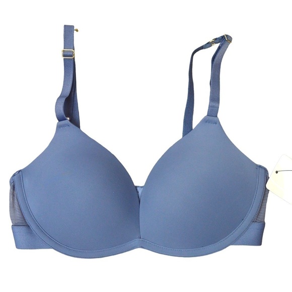 NWT 32C Lively The Deep V No-Wire Push-Up, Color Smoke - Picture 1 of 9